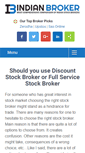 Mobile Screenshot of indianbroker.com