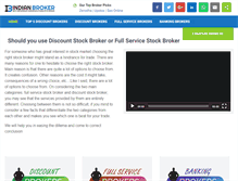 Tablet Screenshot of indianbroker.com